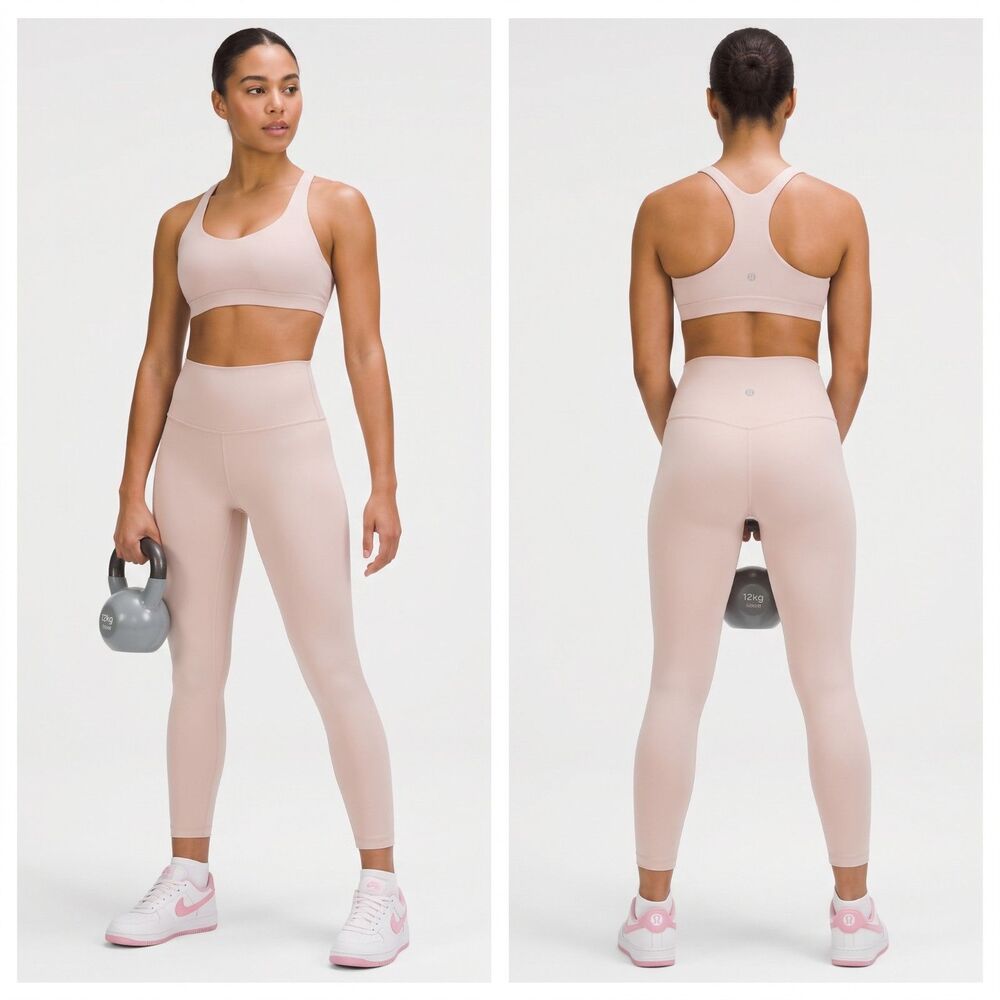 Lululemon Align High-Rise Pant 28" Pink Nulu Yoga Leggings Size 4